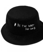 英文刺繡個性漁夫帽、圓帽